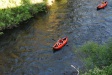 Brynn kayaking on the Metolius
