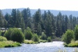 Looking back up river to the bridge below HOM
