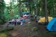 Camp is setup at Paradise camp ground right on the Mackenzie river