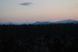 View to the south during sunset at Lava Lands