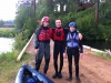 The intrepid kayakers, Sean, Greg, Brynn