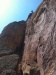 Brynn repelling off 