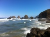 View to the north from the beach north of the tunnel at Oceanside
