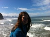 Brynn enjoying the beach and rocks
