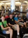 Waiting at Logan to leave on our trip