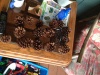 The collection of pine cones which made it back to Upton
